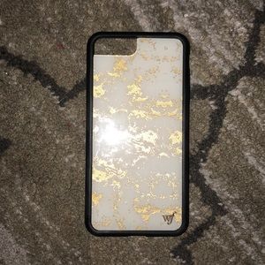 iPhone 8 Plus gold foil Wildflower case